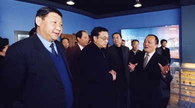 2003年12月，时任浙江省委书记习近平、时任河南省委书记李克强到中国巨石总部视察。习近平称赞巨石拥有自主知识产权，勉励巨石把玻纤产业做大做强。