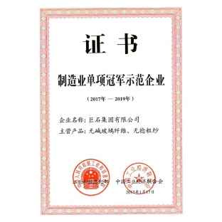 Manufacturing champion